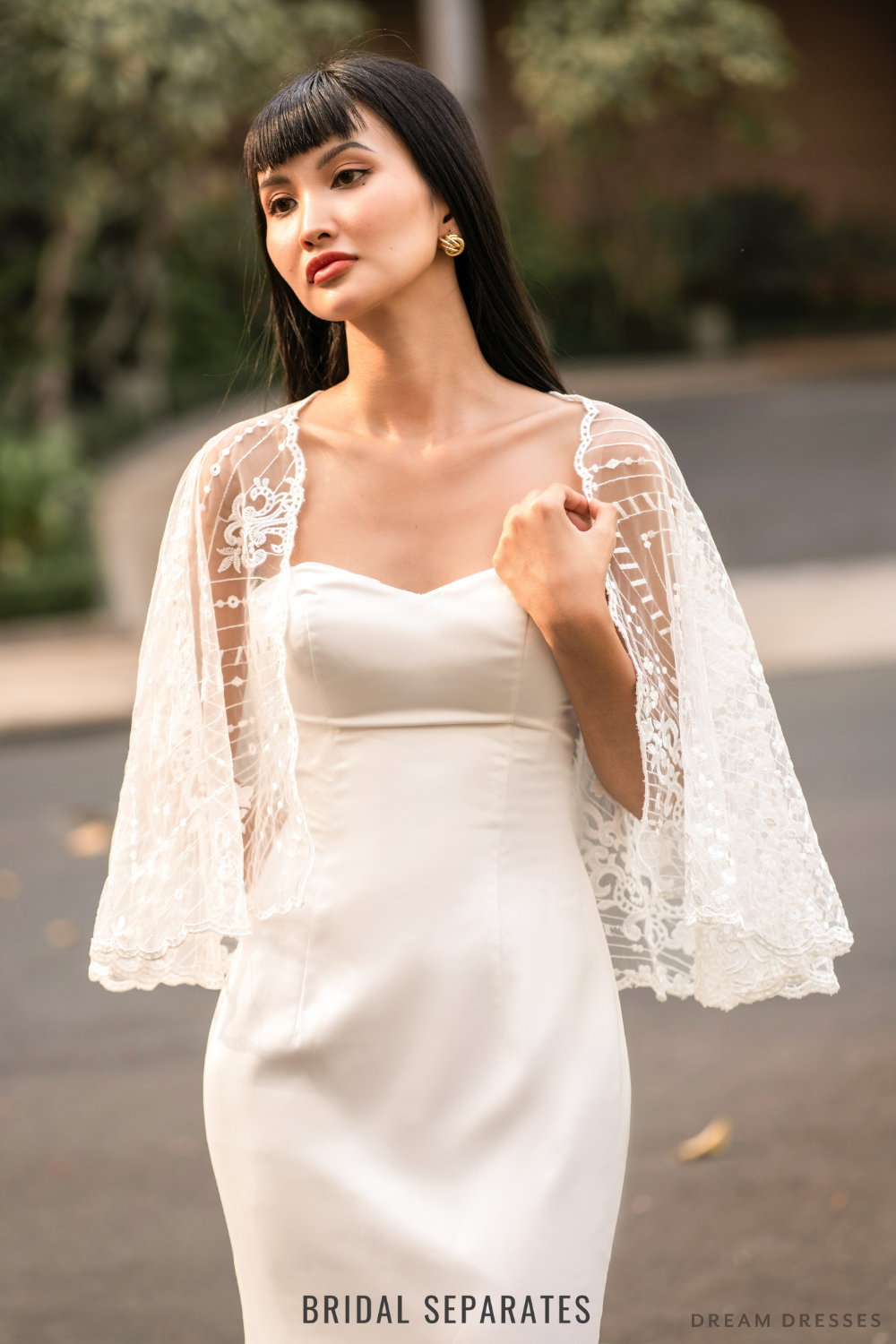 Lace Bridal Cape / "Annetta"