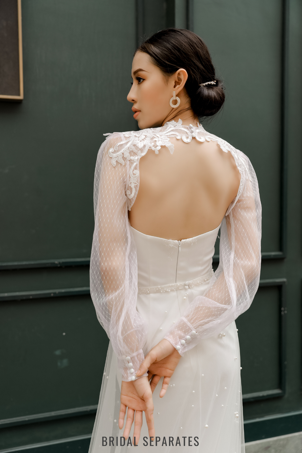 Long Sleeves Bridal Bolero - Bolero 129 / "Aradia"